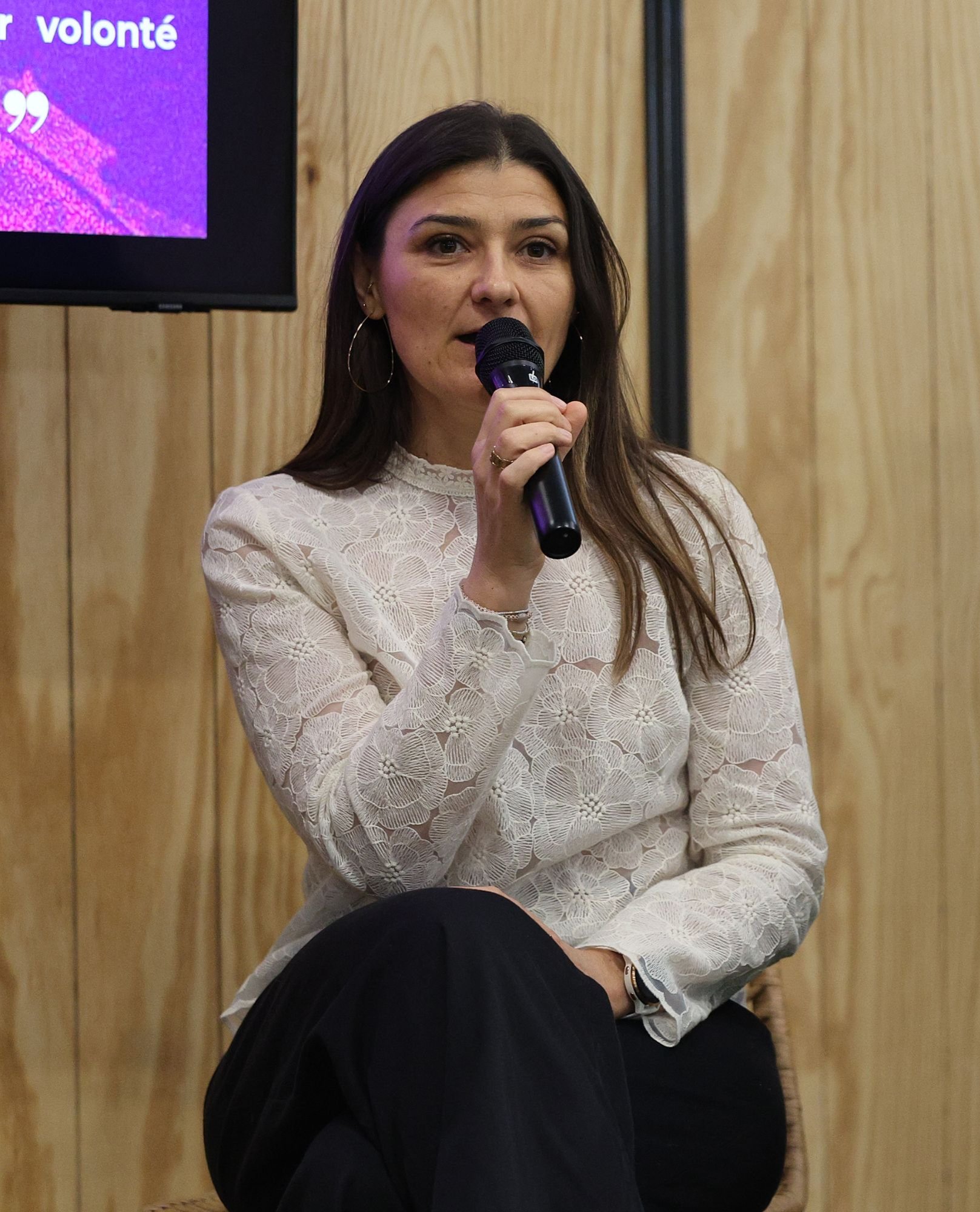 Ophélie Laffuge en intervention